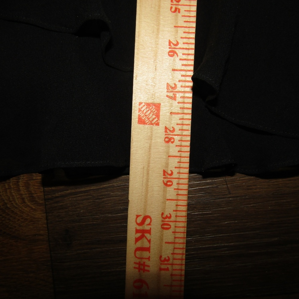 Express Black Dress Flower Design Size 6 - Picture 2 of 8